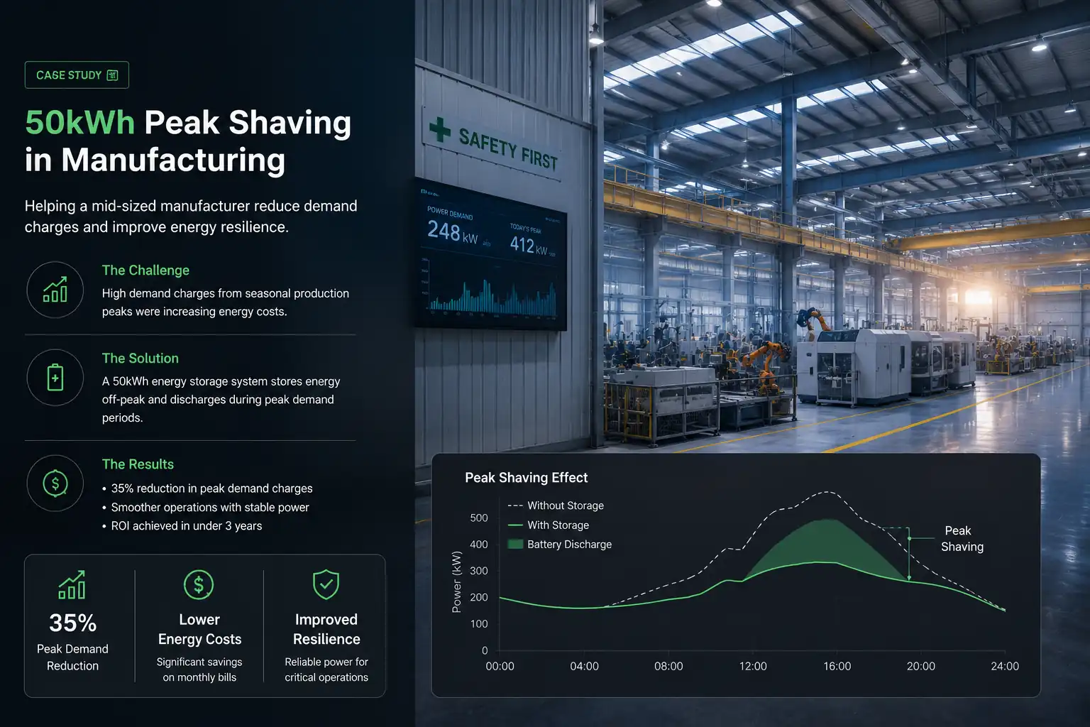 Commercial Peak Shaving Case Study